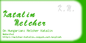 katalin melcher business card